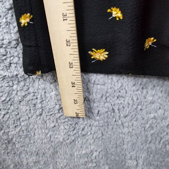 NWT Madewell Women's Black Tie-Waist Mini Dress in French Daisies Size XXS - Picture 9 of 12